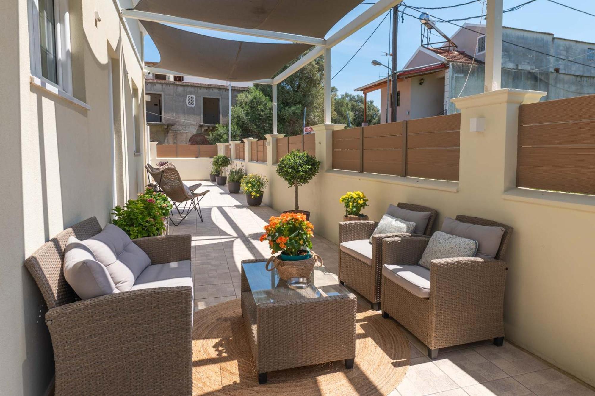 Korina Apart Hotel Kavos Bagian luar foto